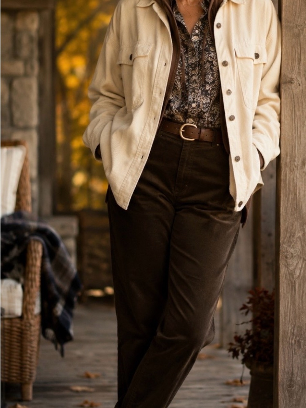Universal Thread Cream Button-Down Shirt